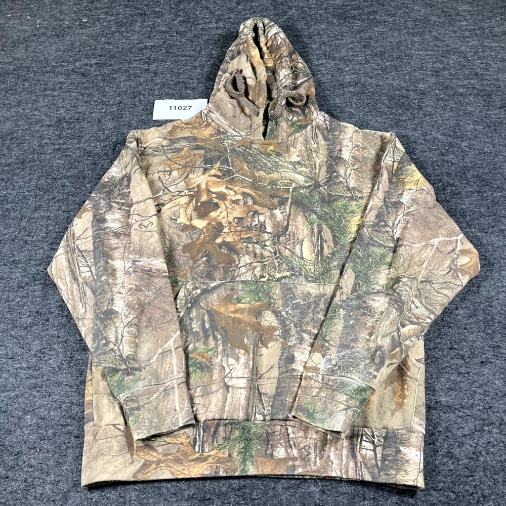 Game Winner Hoodie Mens S Multicolor Camouflage Long Sleeve Drawstring Pullover